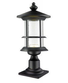 Z-Lite 552PHMR-533PM-BK-LED Genesis Outdoor Pier Mount Light